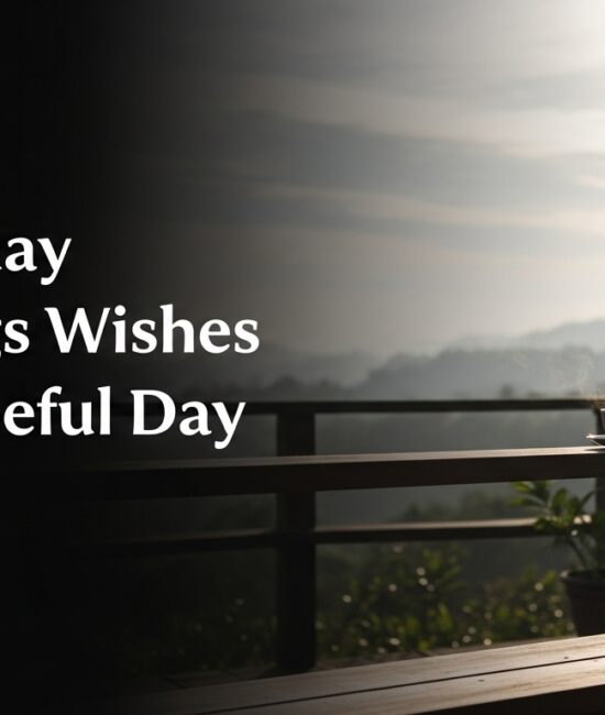 Peaceful morning scene with soft light and calming elements, representing Sunday blessings for a peaceful, happy, and hopeful start to the day.