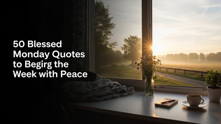 Blessed Monday quotes with peaceful morning vibes, inspiring positivity, gratitude, and calm motivation to start the week with clarity.