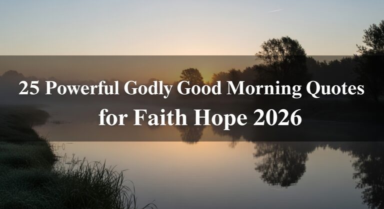 25 Powerful Godly Good Morning Quotes for Faith Hope 2026