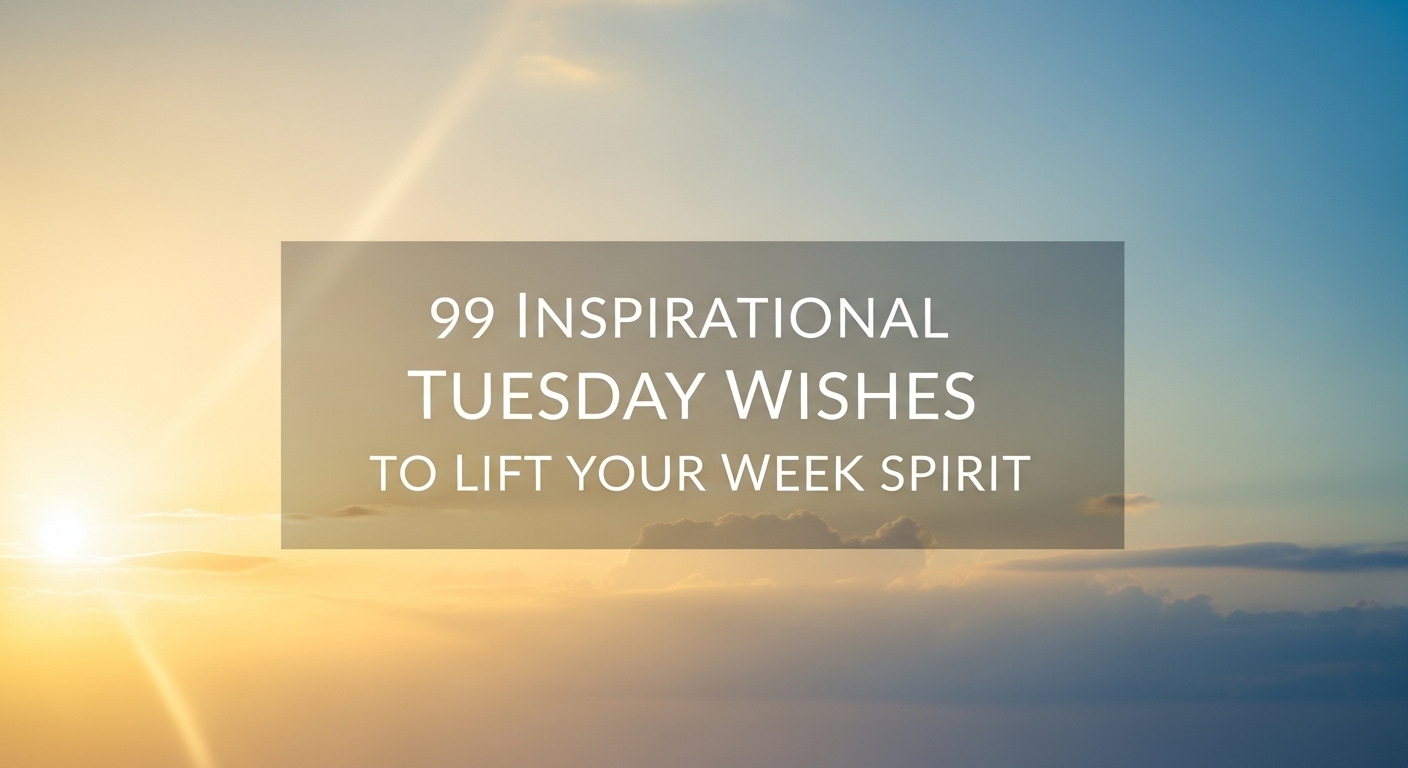 Inspirational Tuesday wishes with uplifting words to brighten your week