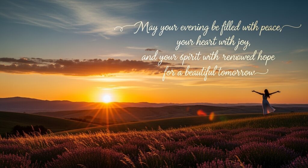 relaxing evening blessings