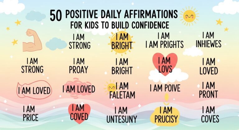50 Positive Daily Affirmations for Kids to Build Confidence